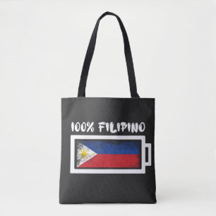 100 procent Filippijnse vlag Draagtas