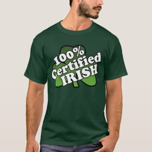 100 procent gecertificeerd Iers groen T-shirt