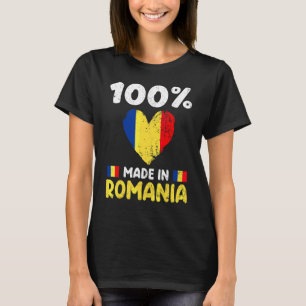 100 procent gemaakt in Roemenië Roemeense jongens  T-shirt