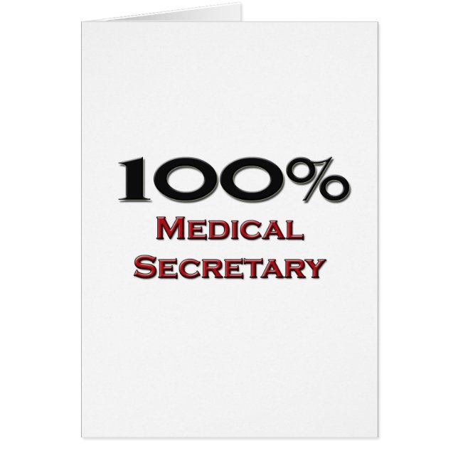 100 procent medisch secretaris (Voorkant)