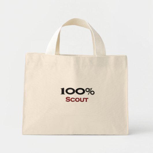 100 procent mini tote bag (Voorkant)