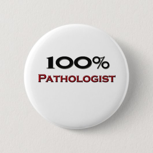 100 procent patholoog ronde button 5,7 cm (Voorkant)