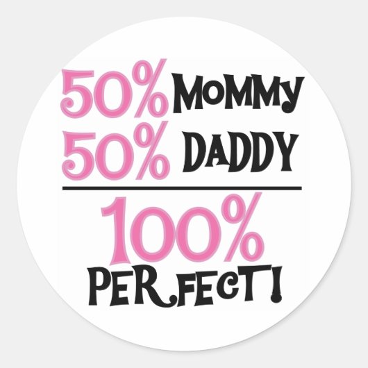 100 procent perfect ronde sticker (Voorkant)