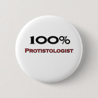 100 procent protistoloog ronde button 5,7 cm