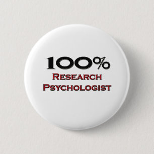 100 procent psycholoog bij onderzoek ronde button 5,7 cm