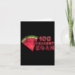 100 procent veganistische zomer watermeloen fruit kaart