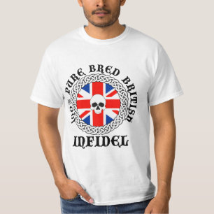 100% Pure Bred British Infidel T-shirt