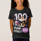 100 Purrfect dagen van de School T-shirt (Voorkant)