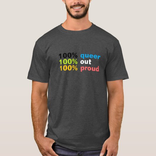 100% Queer 2 T-shirt (Voorkant)