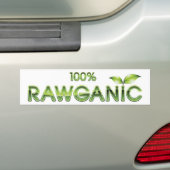 100% Rawganic Raw Food Bumpersticker (Op auto)