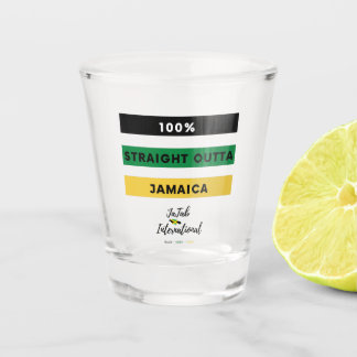 100% recht buiten Jamaica Shot Glass Shot Glas