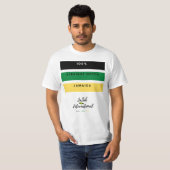 100% recht buiten Jamaica T-Shirt (Voorkant volledig)