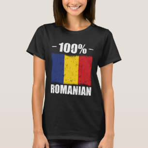 100% Roemenen   gift feestdagen Roemenië Balkan T-shirt