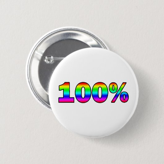 100% RONDE BUTTON 5,7 CM (Voorkant /achterkant)
