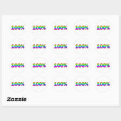 100% RONDE STICKER (Vel)