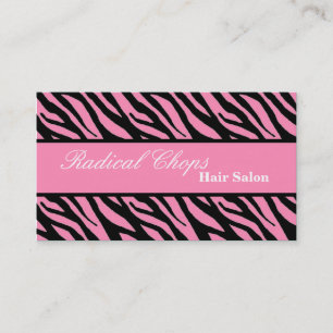 100 roze zwarte zebra Afdrukpatroon Visitekaartje