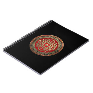 [100] Sacred Celtic Gold Knot Cross Notitieboek