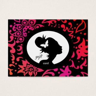 /100 Salon Carte Cadeau Papillon Femme colorée