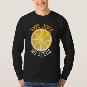 100% Sappen Geen Pitten Sinaasappel   Mannen Vasec T-shirt