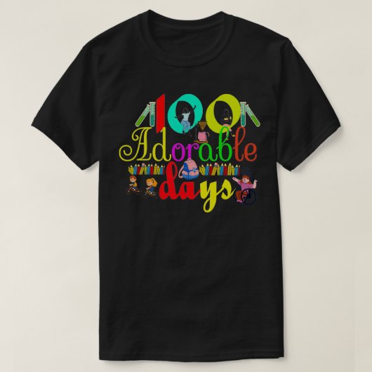 100 Schattige dagen 2 T-shirt (Design voorkant)