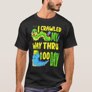 100 School Dagen 100ste Dag Van School 2023 Rups T-shirt