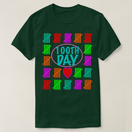 100 schooldagen 55 t-shirt (Design voorkant)