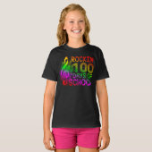 100 schooldagen rockin t-shirt (Voorkant volledig)