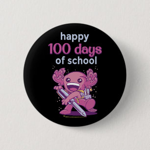 100 schooldagen ronde button 5,7 cm