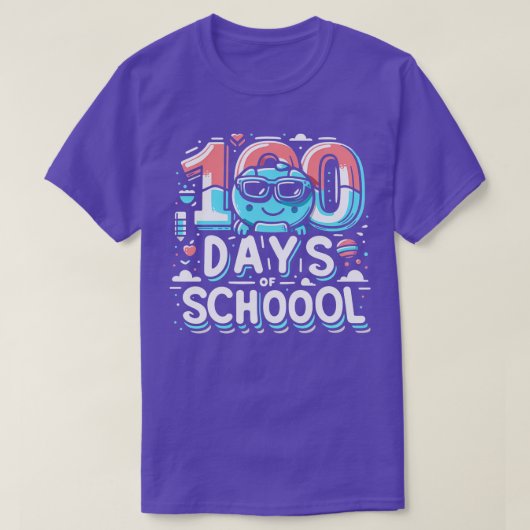 100 schooldagen t-shirt (Design voorkant)