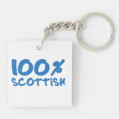 100% Schots Sleutelhanger (Achterkant)