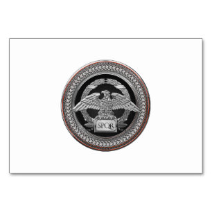 [100] Silver Roman imperial Eagle over de medaille Kaart