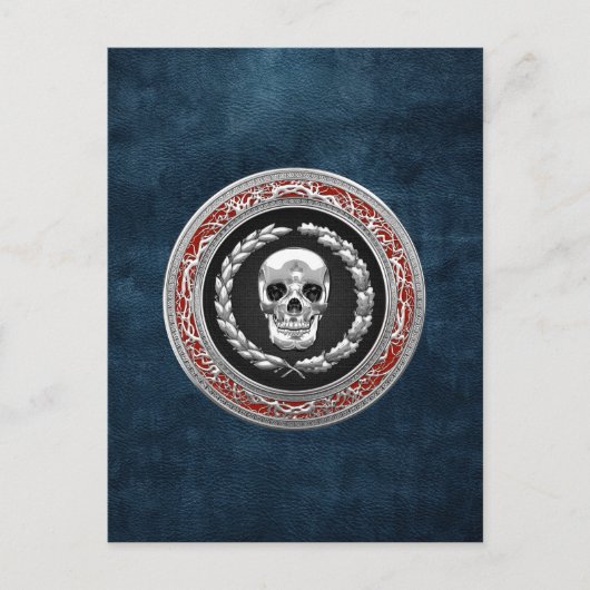 [100] Silver Skull Briefkaart (Voorkant)