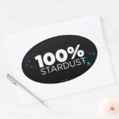 100% Stardust Ovale Sticker (Envelop)