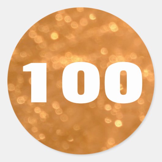 100 - Sticker rond en or (Devant)