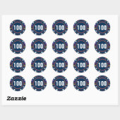 100 - Stickers ronds Numbers (Feuille)