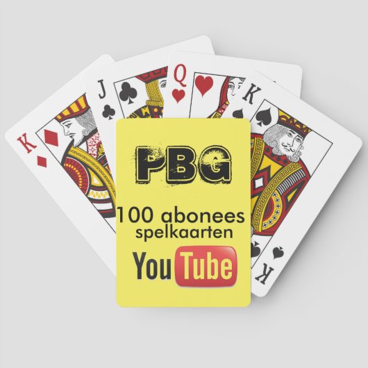100 sub spelkaarten pokerkaarten (Achterkant)