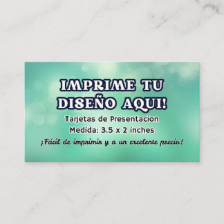 100 Tarjetas de Presentacion para negocio Visitekaartje