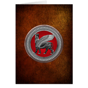 [100] Taureau ailé assyrien : Argent et lamassu no