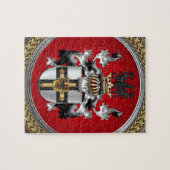 [100] Teutonische wapenschild Legpuzzel (Horizontaal)