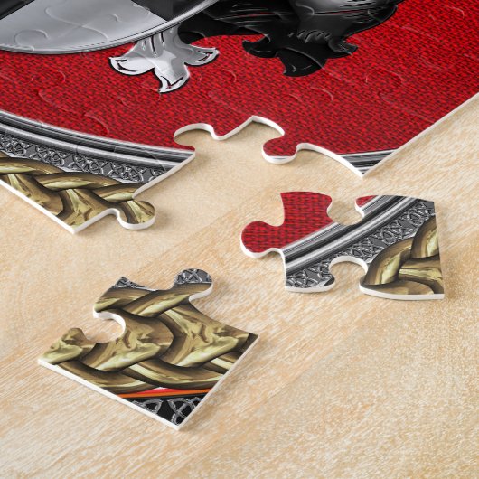 [100] Teutonische wapenschild Legpuzzel (Zijkant)