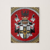 [100] Teutonische wapenschild Legpuzzel (Verticaal)