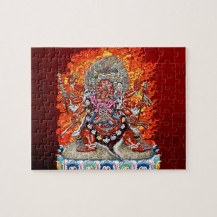 [100] Tibetan Thangka - Wrathful Deity Hayagriva Legpuzzel