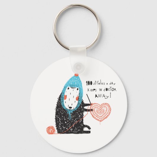 100 titels per dag Sleutelhanger (Voorkant)