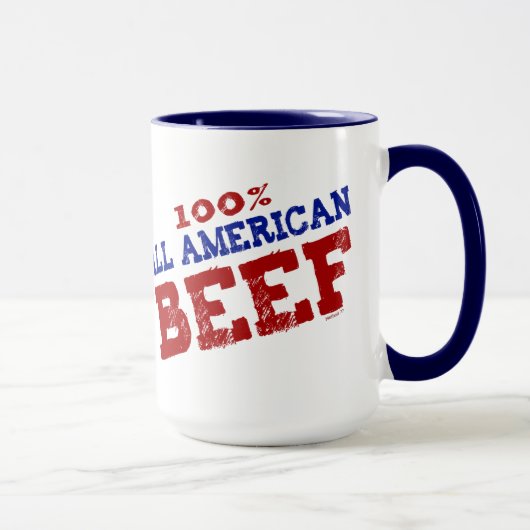 100% toutes les tasses de boeuf d'Ameican (Droite)