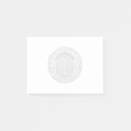 [100] Twee zilveren Ninurtas met levensboom Post-it® Notes (Voorkant)