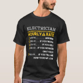 100 uur electriciër t-shirt (Voorkant)