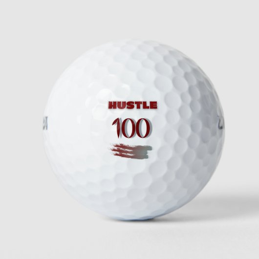 100 uur golfballen (Voorkant)