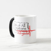 100% van de christenen magische mok (Voorkant links)