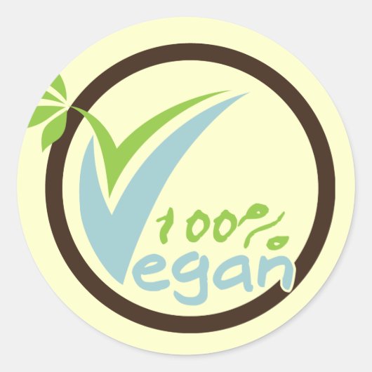 100% Vegaanse Stickers (Voorkant)