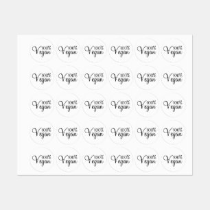 100% Vegan Labels
